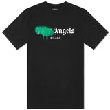 Palm Angels Milano Sprayed Logo T-Shirt 'Green'