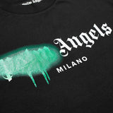 Palm Angels Milano Sprayed Logo T-Shirt 'Green'