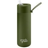 Frank Green Ceramic Reusable Bottle 595ml / 20oz (Khaki Green)