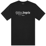 Palm Angels Paris Sprayed Logo T-Shirt 'Black'