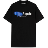 Palm Angels New York Sprayed Logo T-Shirt 'Blue'