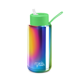 Frank Green Ceramic Reusable Bottle 1L / 34oz (Chrome Rainbow)