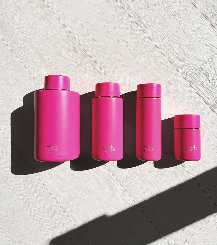 Frank Green Ceramic Reusable Cup 230ml / 8oz (Neon Pink)