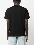 Palm Angels Star Sprayed Monogram T-Shirt 'Black/Yellow'