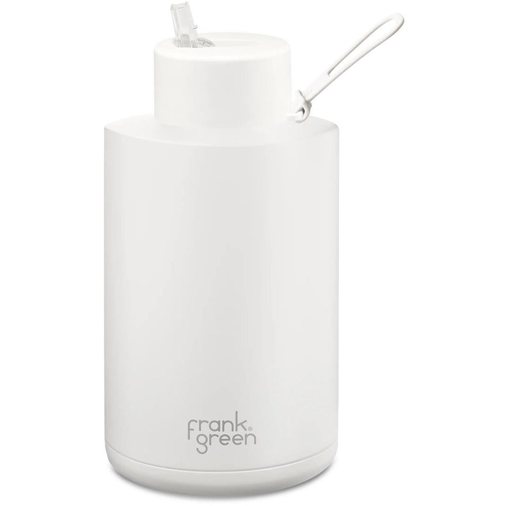 Frank Green Ceramic Reusable Bottle 2L / 68oz (Cloud White)