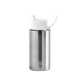 Frank Green Ceramic Reusable Bottle 1L / 34oz (Chrome Silver/Cloud)
