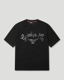 Geedup Merlot Brick T-Shirt 'Washed Black'
