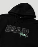 Geedup PFK Handstyle Hoodie 'Black/Pastel Mint'