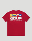 Geedup Sportsman Flag T-Shirt Red