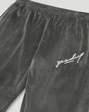 Geedup Signature Velour Trackpants 'Grey'