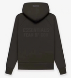 Fear Of God Essentials Zip Up Hoodie 'Off Black'