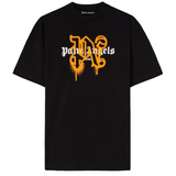 Palm Angels Roma Sprayed Monogram T-Shirt 'Orange'